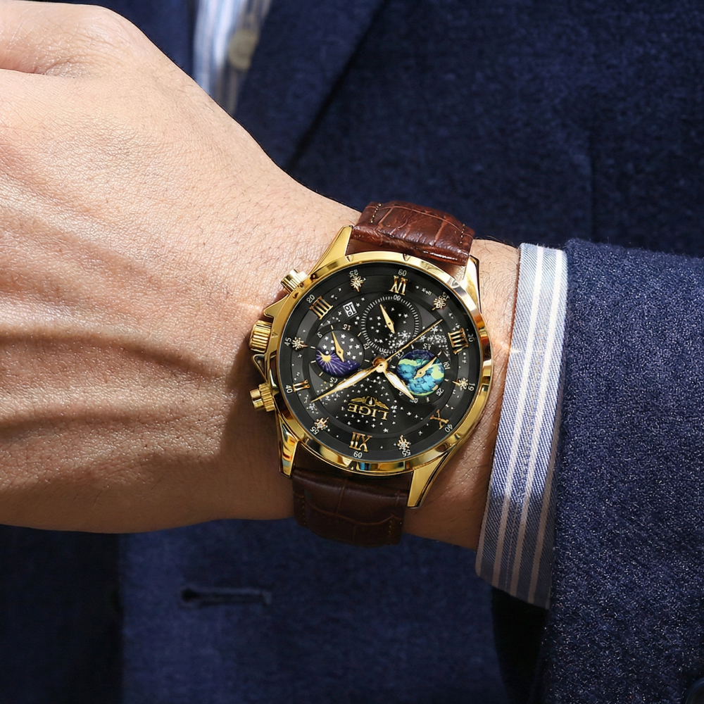Lorenzi & Montague | The Celestial – Moonphase Chronograph